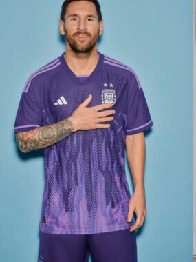 NEW ADIDAS ARGENTINA AWAY MESSI #10 WORLD CUP SOCCER JERSEY 22/23 RARE